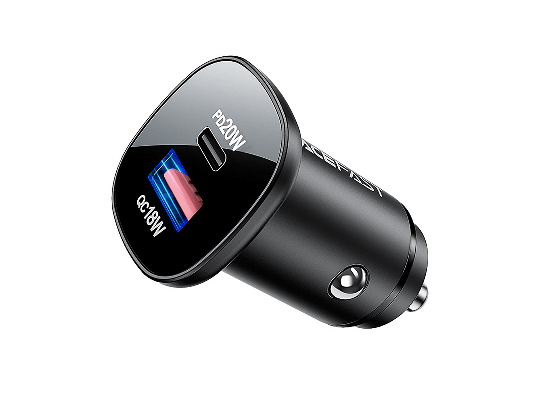 Acefast B1 38W (1xUSB-C+1xUSB-A) Fast Charge Car Charger in Qatar Acefast B1 38W (1xUSB-C+1xUSB-A) Fast Charge Car Charger in Qatar